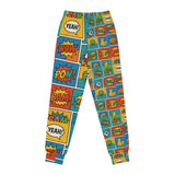 Youth Joggers with Superhero Comic Design - Fun & Playful Activewear for Kids