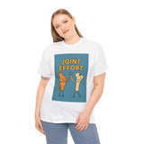 Unisex Heavy Cotton Tee - Lower Body Physical Therapy "Joint Effort"
