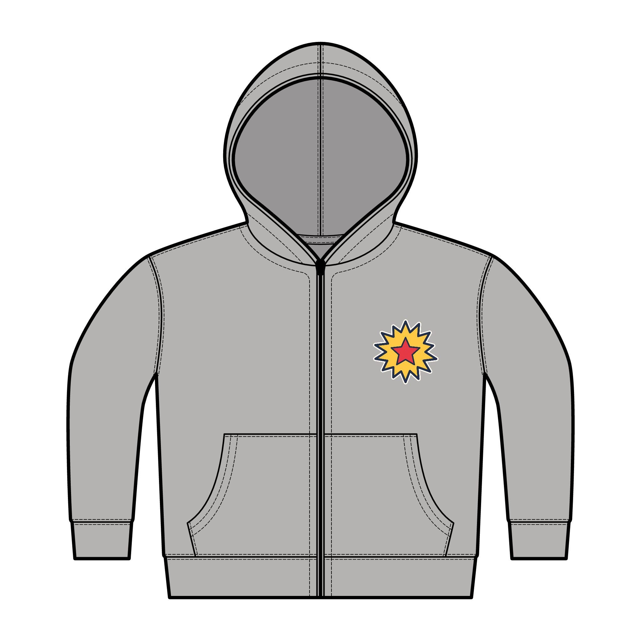 Superstar Kiddo Toddler Zip-Up Hoodie Jacket