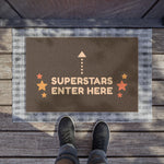 Superstars Enter Here Doormat — Waiting Room Decor