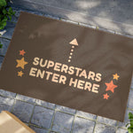 Superstars Enter Here Doormat — Waiting Room Decor