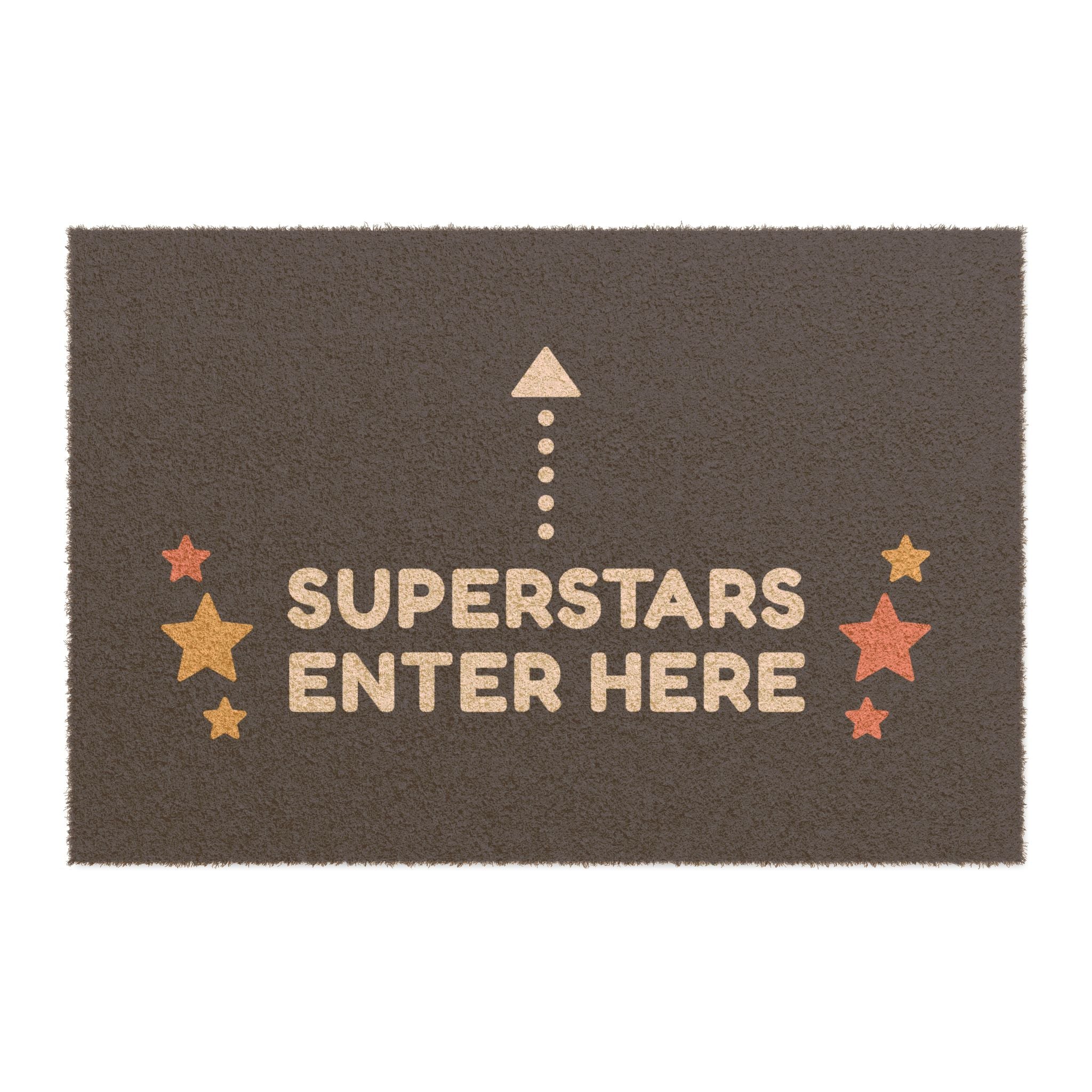Superstars Enter Here Doormat — Waiting Room Decor