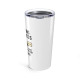 Funny Coffee Tumbler, "Fueling Progress" Travel Mug, 20oz Insulated Cup, Gift for Therapists Lovers, Stylish Dual Use Dark Beverage Container