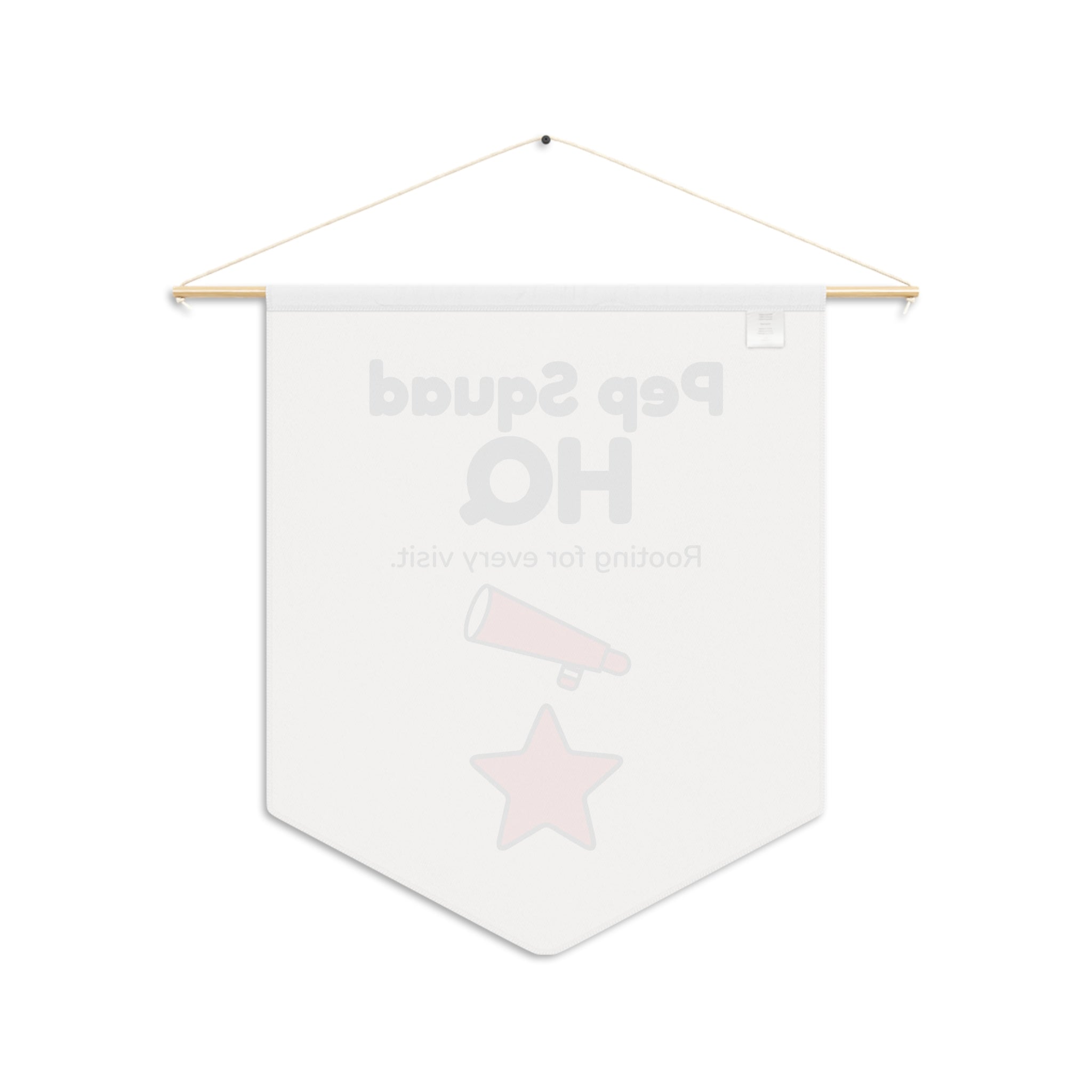 Pep Squad HQ Pennant — Front Desk