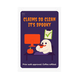 Claims So Clean It's Spooky Halloween Poster – Front Desk