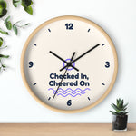 Checked In, Cheered On Wall Clock — Front Desk