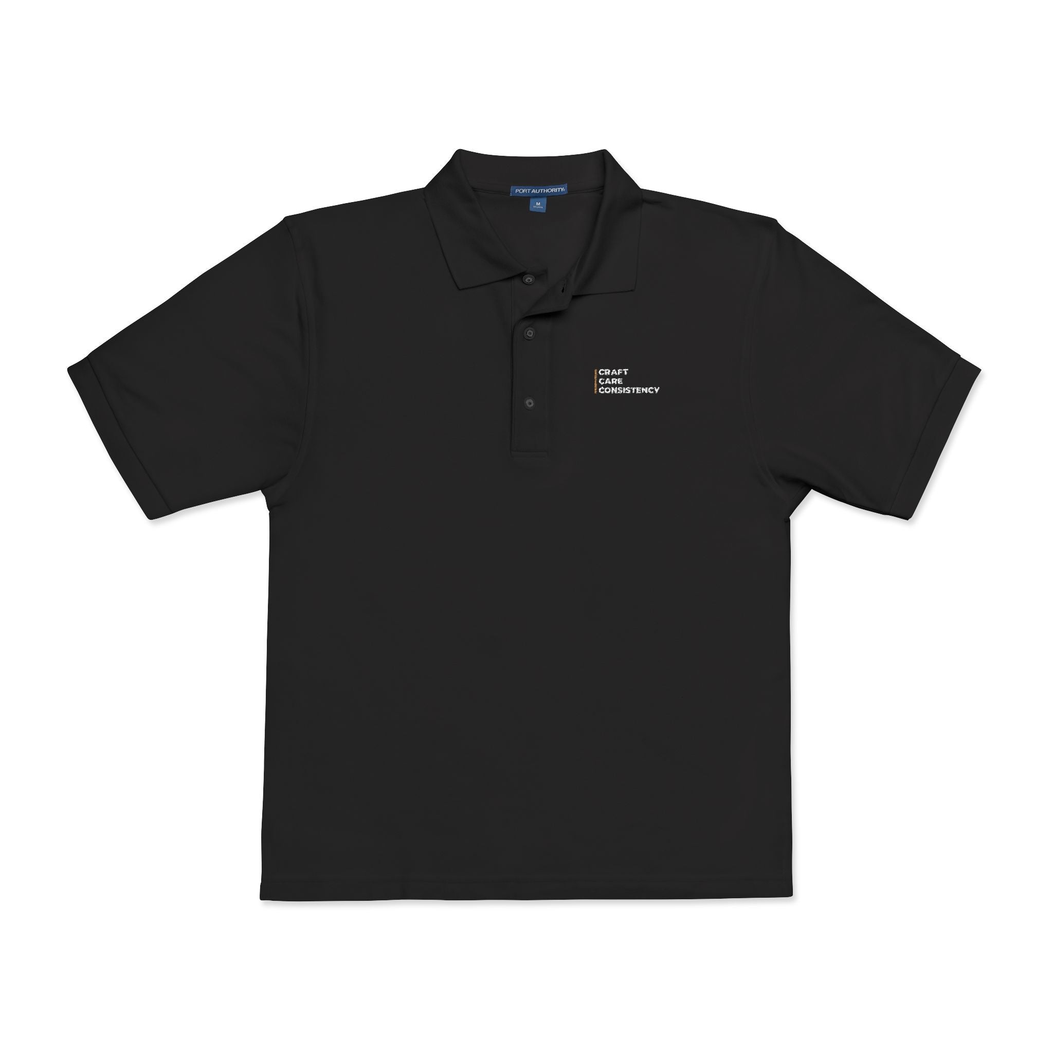 Craft, Care, Consistency Embroidered Polo – Director