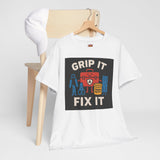 Unisex Heavy Cotton Tee - Occupational Therapy "Grip It Fix It Hero"