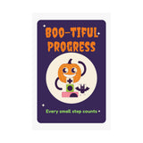 Boo-tiful Progress Halloween Poster – Therapy Clinic Decor