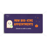 Now Boo-king Appointments Halloween Banner – Front Desk