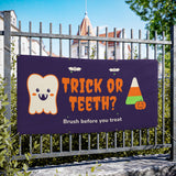 Trick or Teeth Halloween Banner – Dental Office Decor