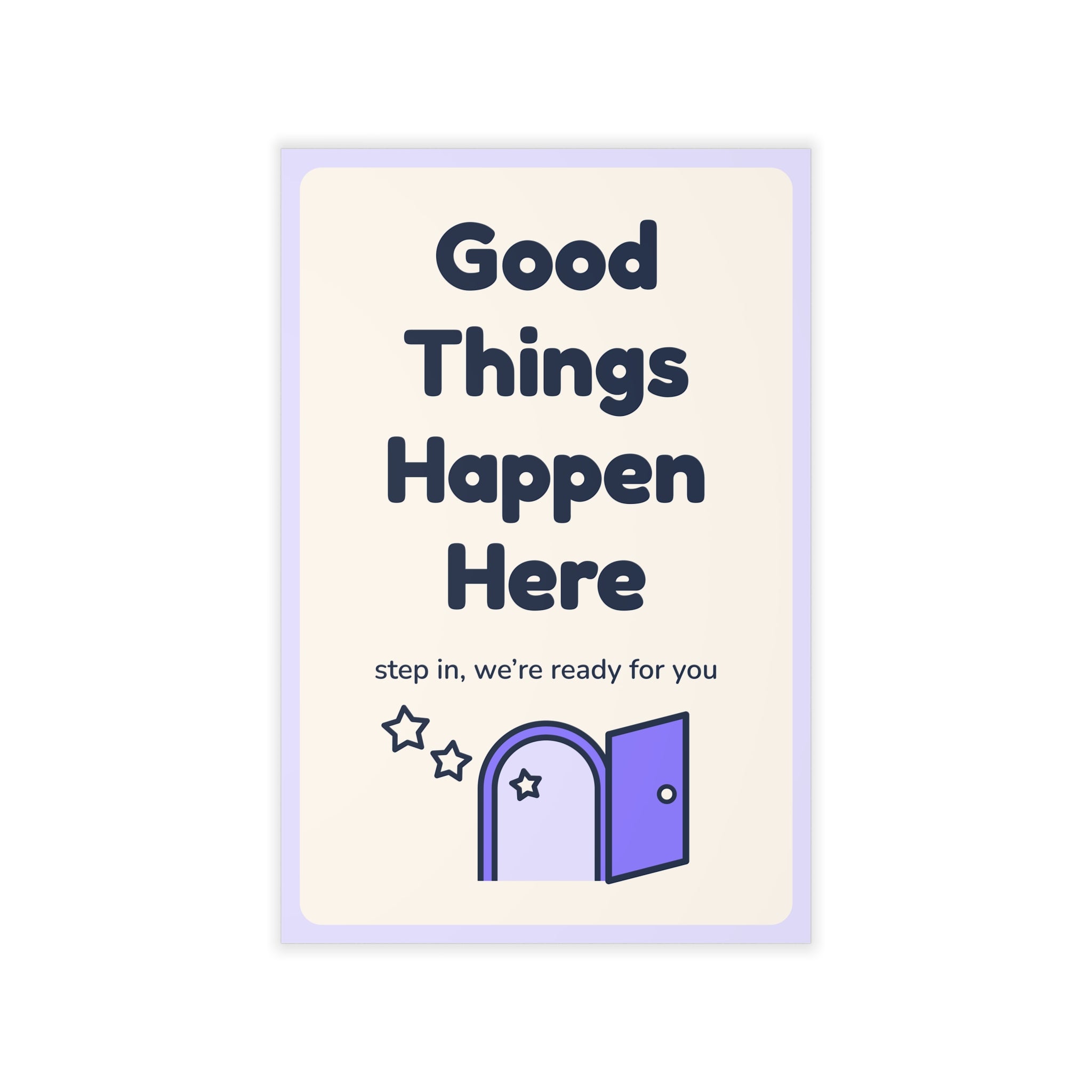 Good Things Happen Here Wall Decal — Waiting Room Decor