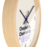 Checked In, Cheered On Wall Clock — Front Desk