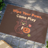 Wipe Your Paws, Come Play Halloween Doormat – Therapy Clinic