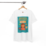 Unisex Heavy Cotton Tee - Speech Therapy "Speech Pathologist Mode On"