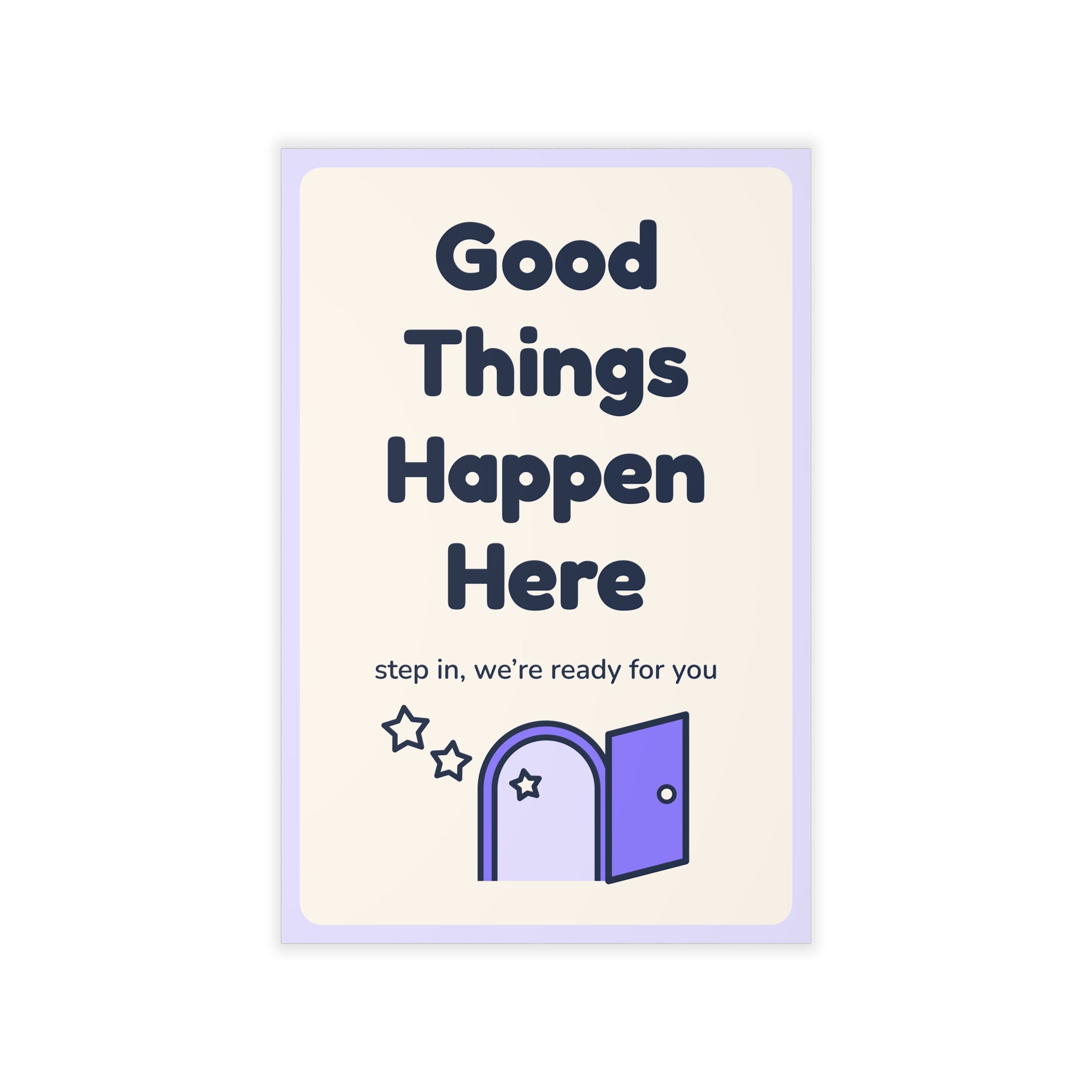 Good Things Happen Here Wall Decal — Waiting Room Decor