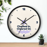Checked In, Cheered On Wall Clock — Front Desk
