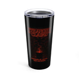 Funny Coffee Tumbler, "Stranger Claims Powered by ICD10 and Espresso" Travel Mug, 20oz Insulated Cup, Gift for Admins, Stylish Dual Use Beverage Container