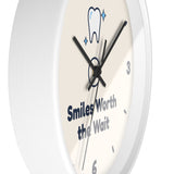 Smiles Worth the Wait Wall Clock — Dental Lobby