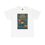 Unisex Heavy Cotton Tee - Clinic Administration "Clinic Command Central: Billing Boost. Auth Approved. Schedule Sync..."