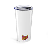 Funny Coffee Tumbler, "Cup of Calm" Travel Mug, 20oz Insulated Cup, Treat Yourself, Stylish Dual Use Dark Beverage Container