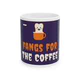 Fangs for the Coffee Halloween Mug – Dental Team Gift