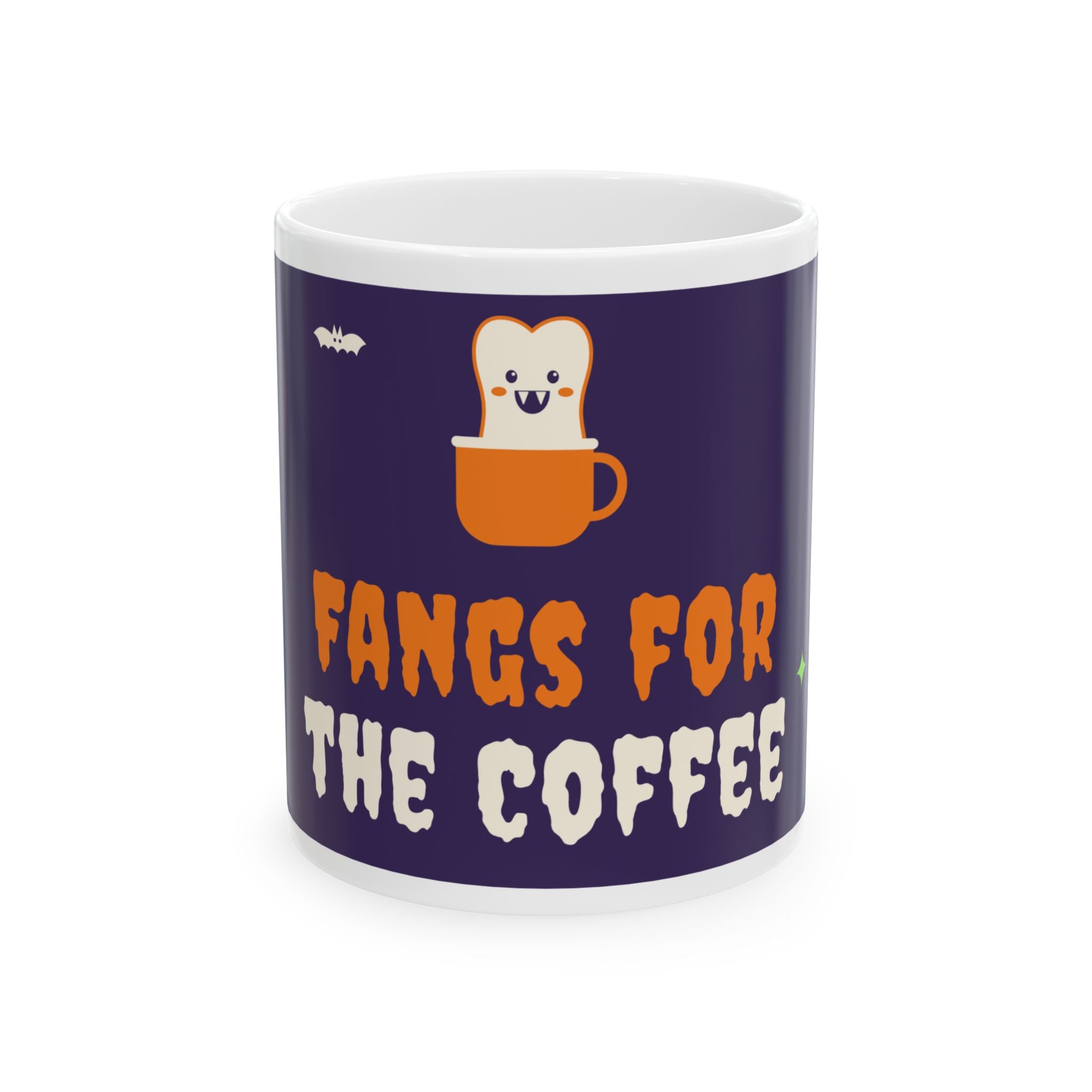 Fangs for the Coffee Halloween Mug – Dental Team Gift