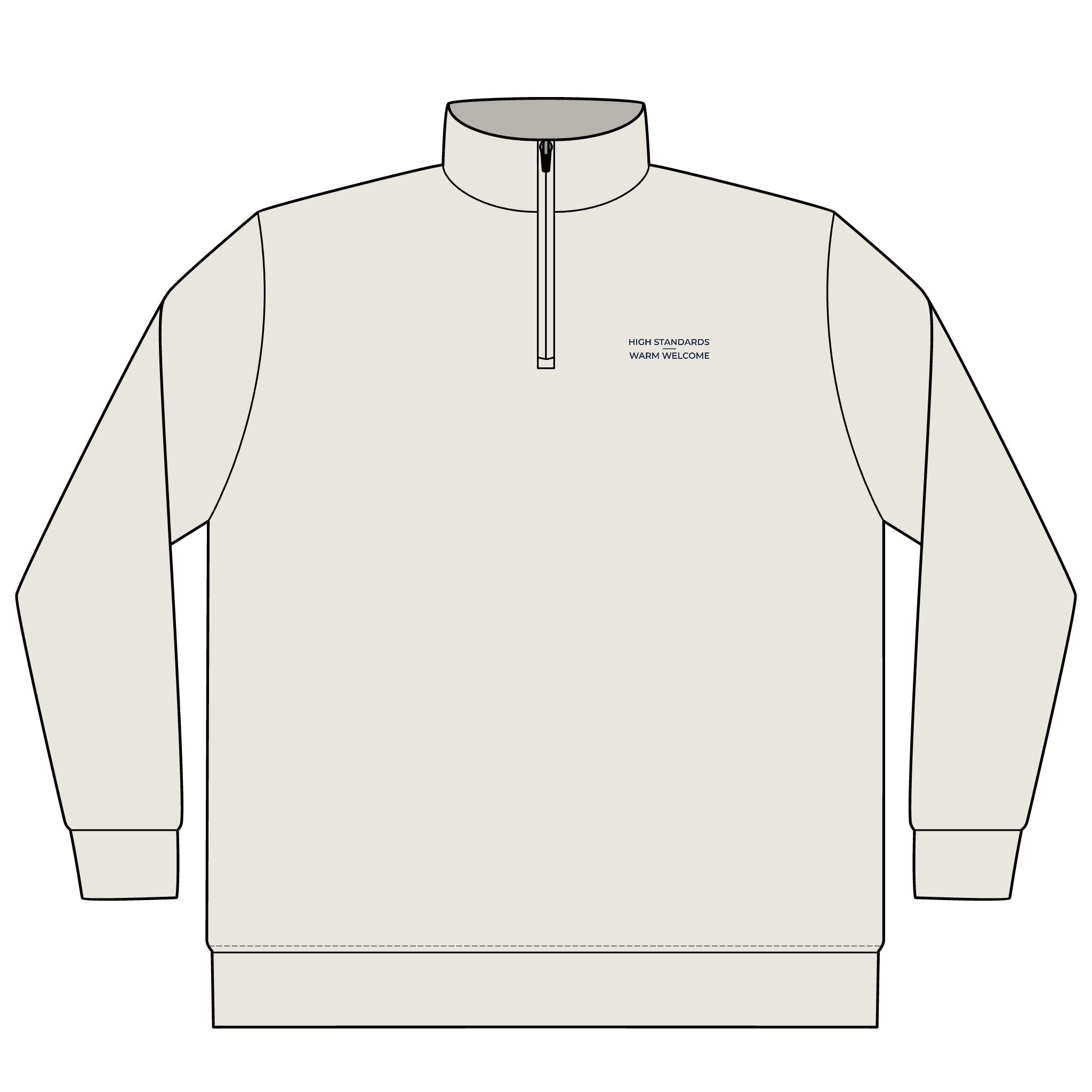 High Standards, Warm Welcome Quarter-Zip – Clinic Owner