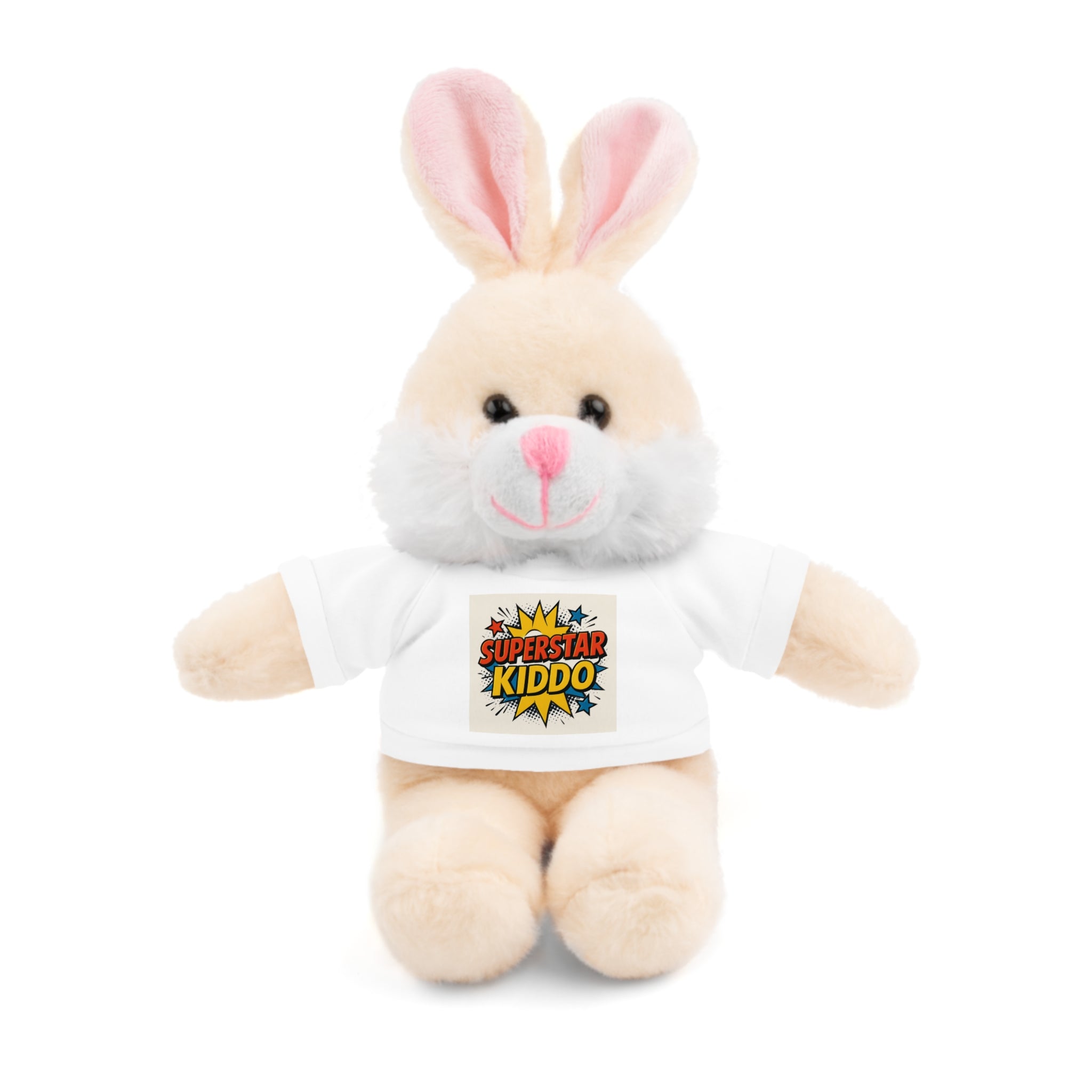 Superstar Kiddo Stuffed Animal Toy, Personalized Plush Bear, Kids Gifts, Birthday Treats, Cuddly Companion, Fun Classroom Prize