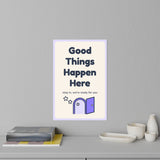 Good Things Happen Here Wall Decal — Waiting Room Decor