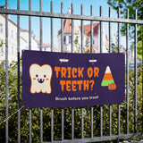 Trick or Teeth Halloween Banner – Dental Office Decor