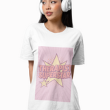 Unisex Heavy Cotton Tee -"Therapist Superstar"