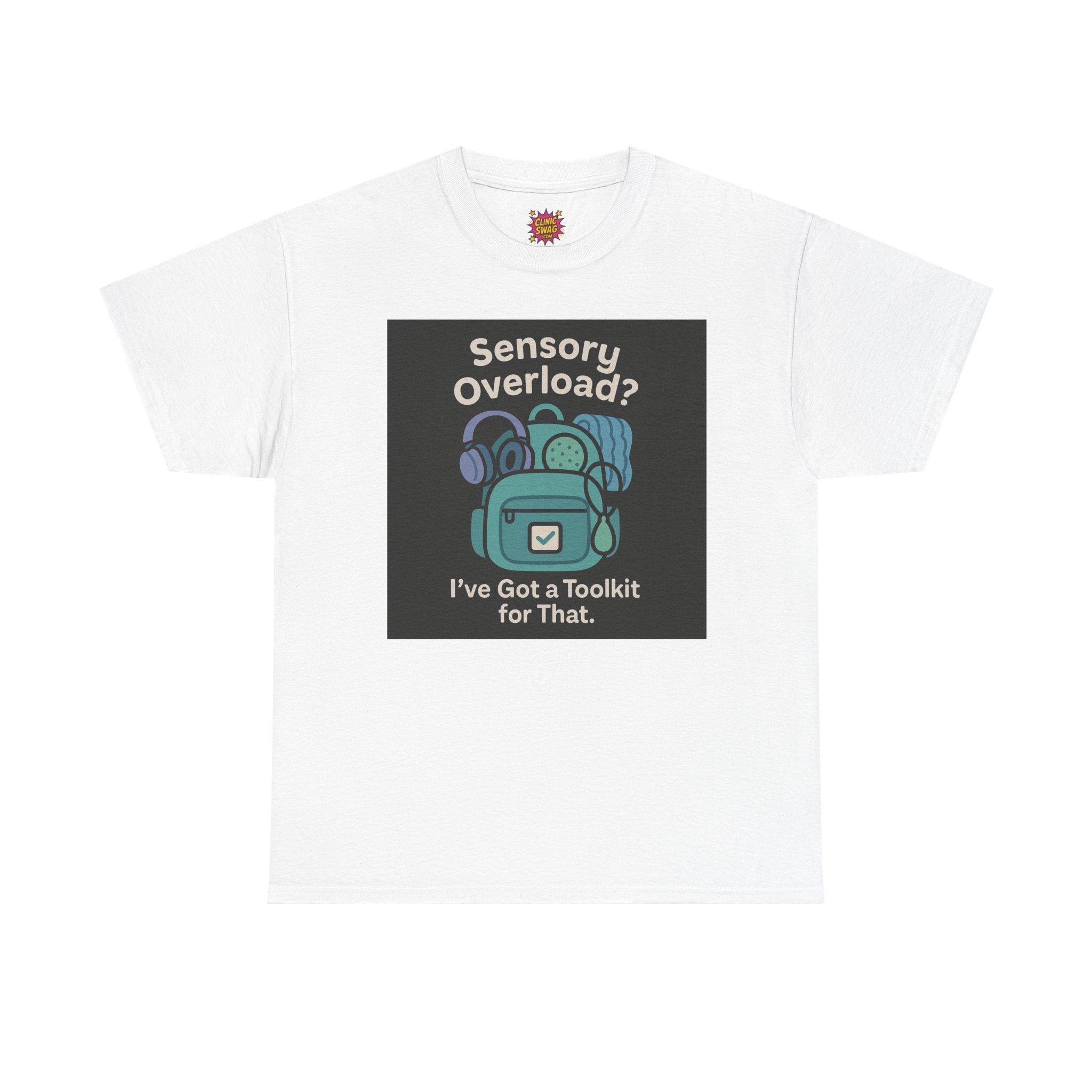 Unisex Heavy Cotton Tee - Occupational Therapy "Sensory Overload Toolkit"
