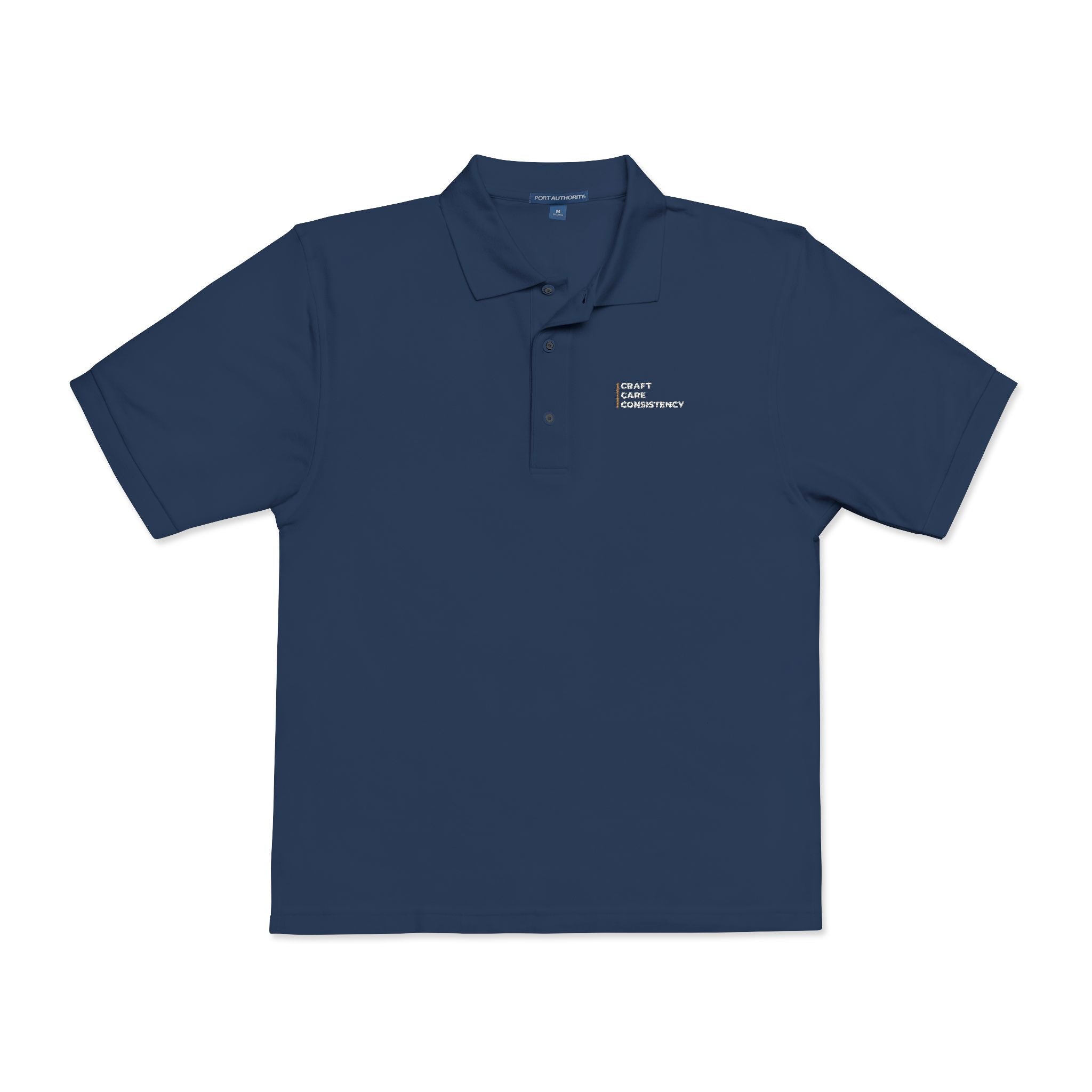 Craft, Care, Consistency Embroidered Polo – Director