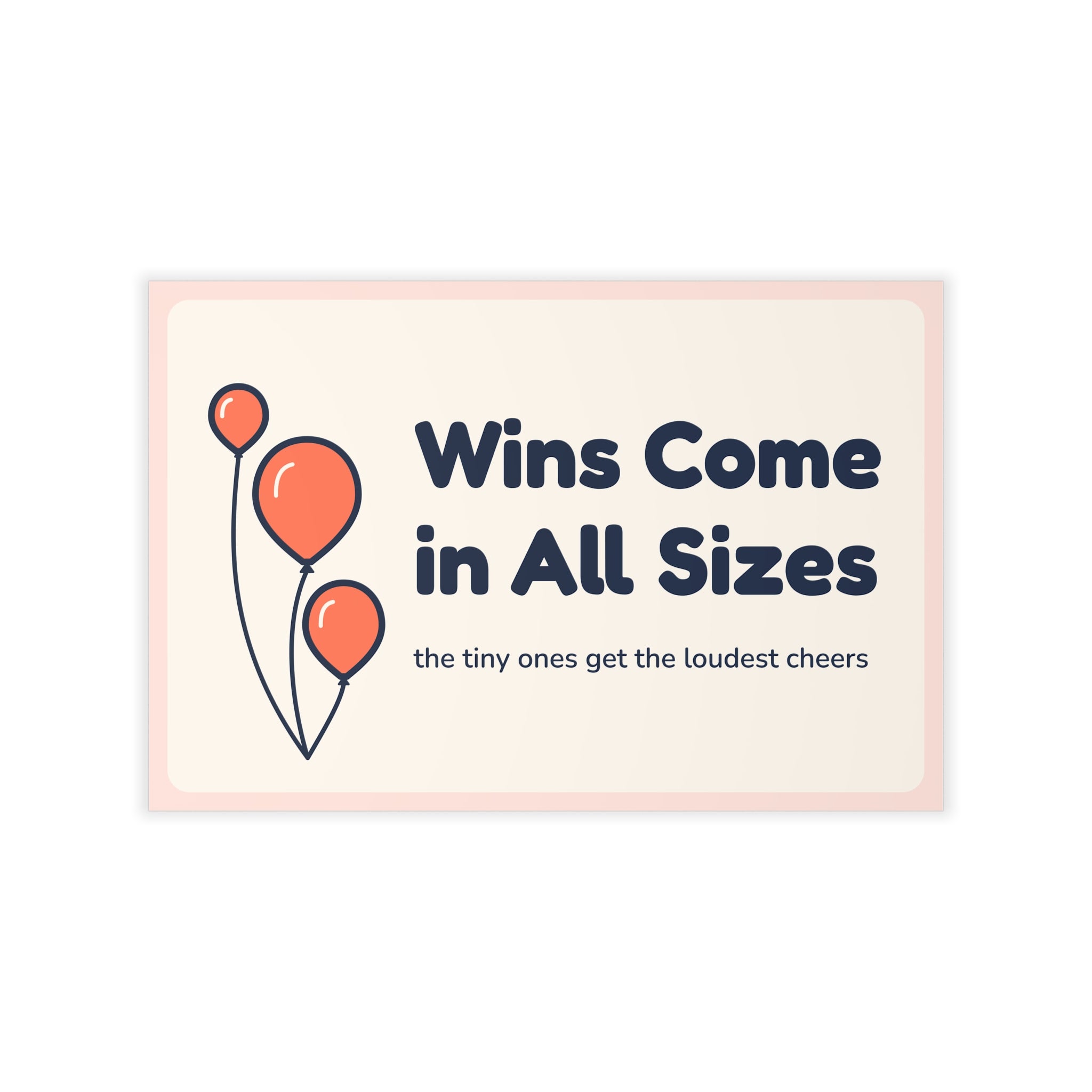 Wins Come in All Sizes Wall Decal — ABA Clinic