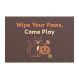 Wipe Your Paws, Come Play Halloween Doormat – Therapy Clinic