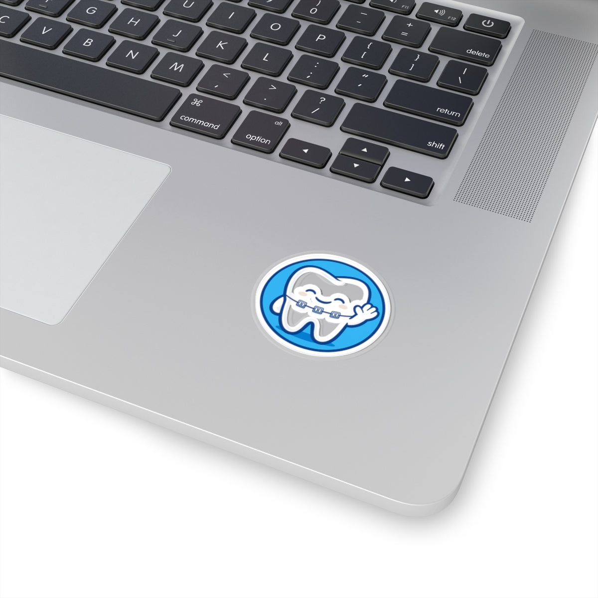 Braces Tooth Smile Sticker — Cute Dental Orthodontist Laptop Decal