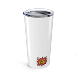 Funny Coffee Tumbler, "Fueling Progress" Travel Mug, 20oz Insulated Cup, Gift for Therapists Lovers, Stylish Dual Use Dark Beverage Container