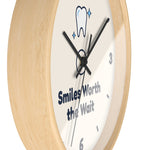 Smiles Worth the Wait Wall Clock — Dental Lobby