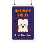 Fang-tastic Smiles Halloween Poster – Dental Office Decor