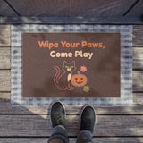 Wipe Your Paws, Come Play Halloween Doormat – Therapy Clinic