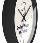 Smiles Worth the Wait Wall Clock — Dental Lobby