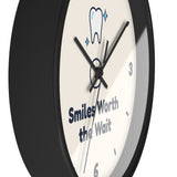 Smiles Worth the Wait Wall Clock — Dental Lobby