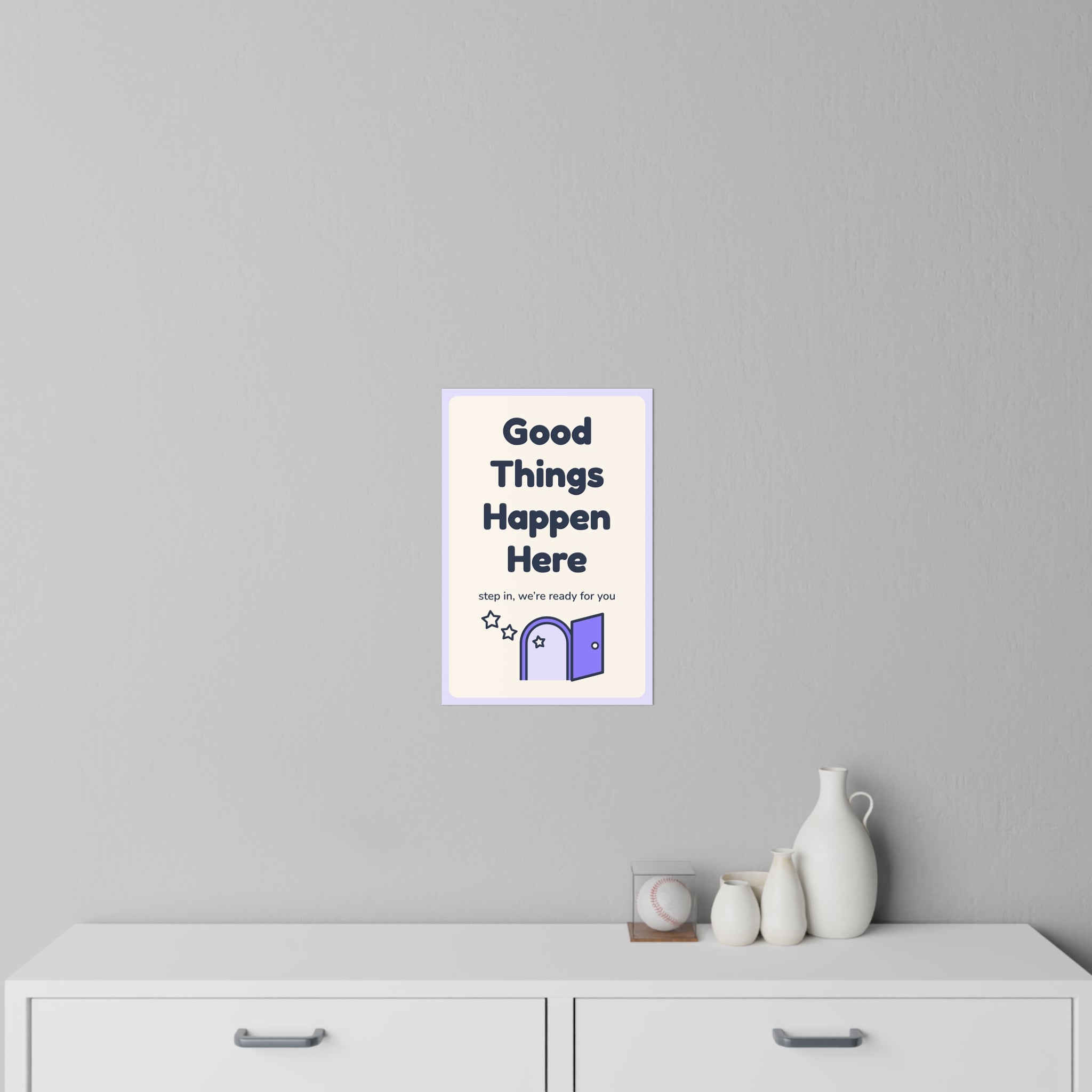 Good Things Happen Here Wall Decal — Waiting Room Decor