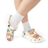 Fabulous AOP EVA Foam Rubber Clogs, Fun Summer Footwear, Comfortable Slippers, Gift for Therapists, Casual Everyday Shoes