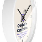 Checked In, Cheered On Wall Clock — Front Desk