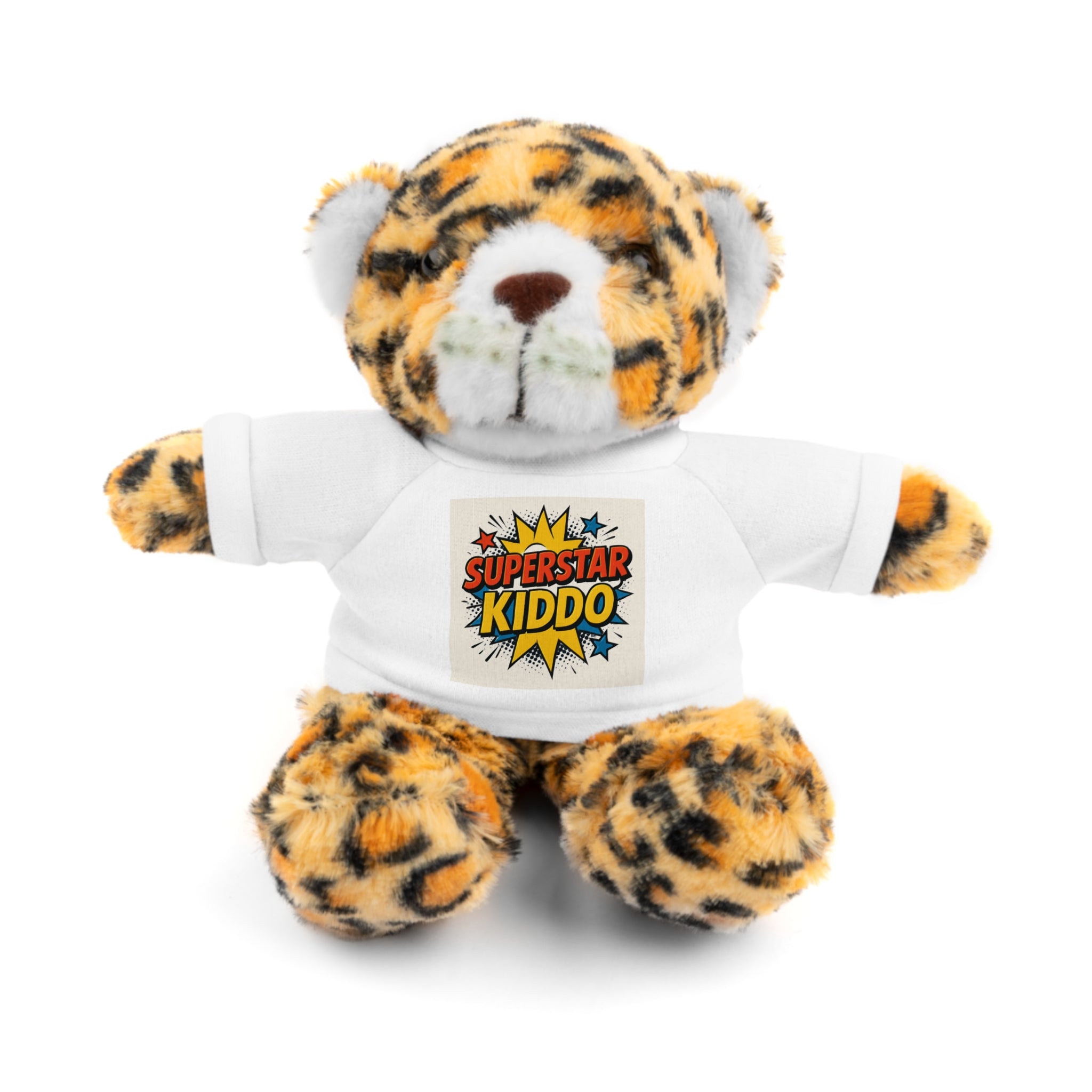 Superstar Kiddo Stuffed Animal Toy, Personalized Plush Bear, Kids Gifts, Birthday Treats, Cuddly Companion, Fun Classroom Prize