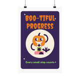 Boo-tiful Progress Halloween Poster – Therapy Clinic Decor