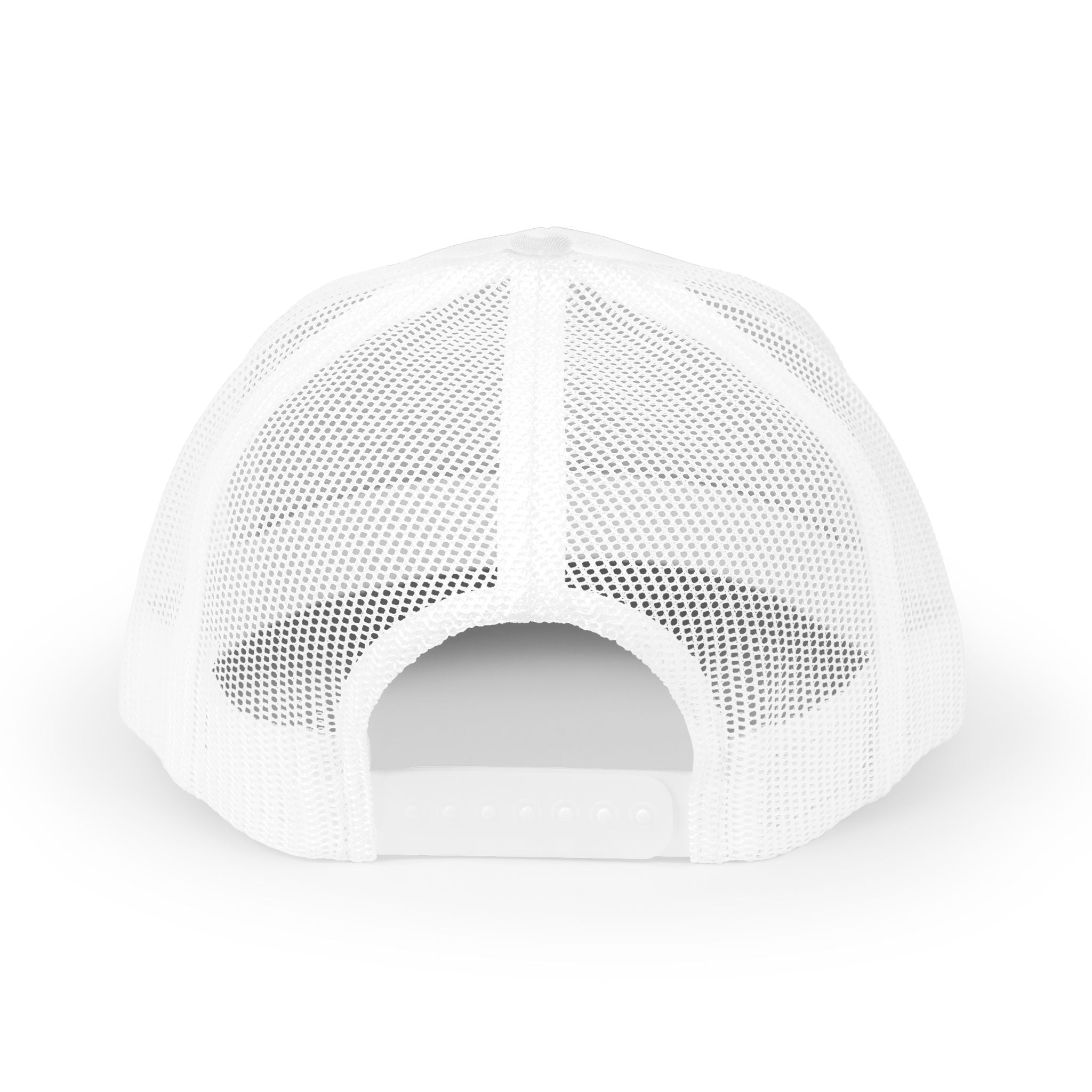 Activated Alignment Arc Trucker Hat — Retro Anime Energy Mesh Cap