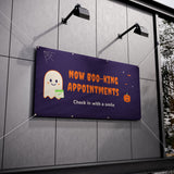 Now Boo-king Appointments Halloween Banner – Front Desk